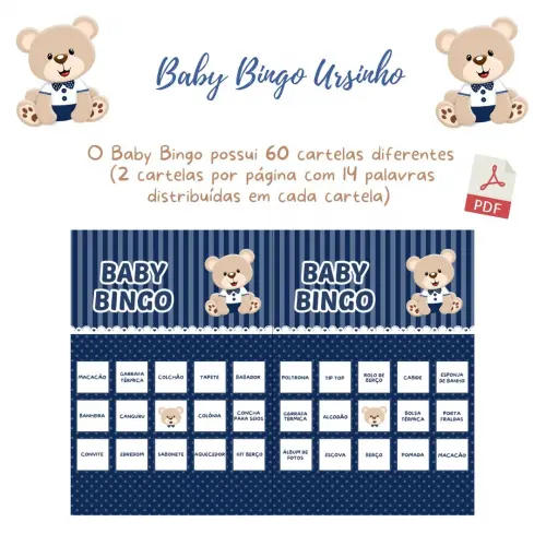 Baby Bingo Ursinho (azul Marinho) (60 Cartelas) pdf