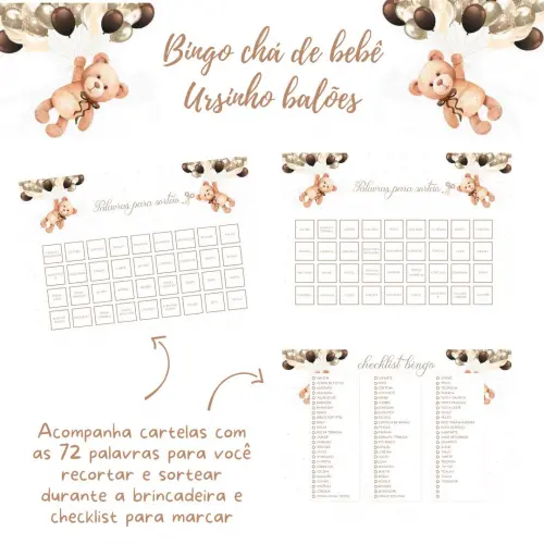 Baby Bingo Ursinho Balões (60 Cartelas) pdf