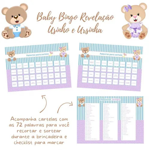 Baby Bingo Revelação Ursinho e Ursinha (60 Cartelas) pdf