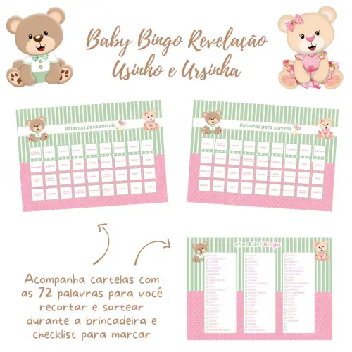 Baby Bingo Revelação Ursinho e Ursinha (60 Cartelas) pdf