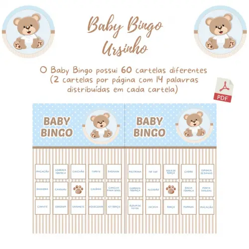 Baby Bingo Ursinho (60 Cartelas) pdf