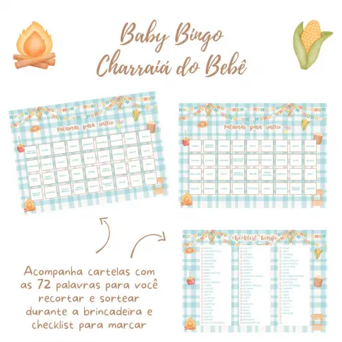 Baby Bingo Charraiá do Bebê - Azul (60 Cartelas) pdf