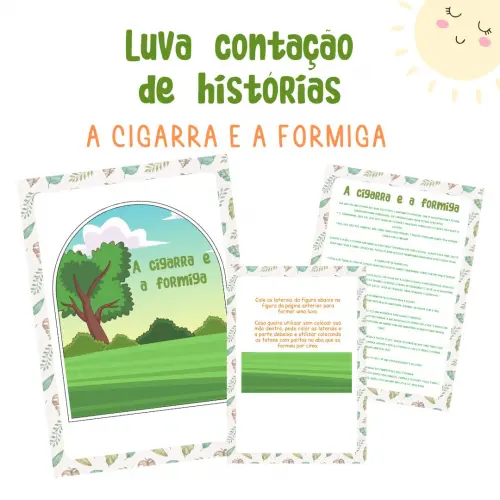 História na Luva - a Cigarra e a Formiga (arquivo Pdf)