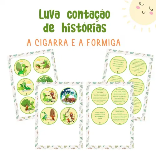 História na Luva - a Cigarra e a Formiga (arquivo Pdf)