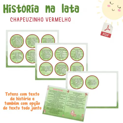 História na Lata - Chapeuzinho Vermelho (pdf)