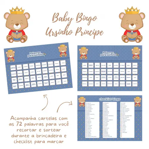 Baby Bingo Ursinho Príncipe Cute (60 Cartelas) pdf
