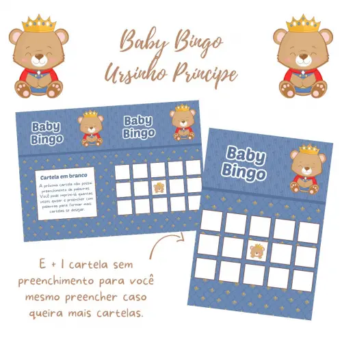Baby Bingo Ursinho Príncipe Cute (60 Cartelas) pdf
