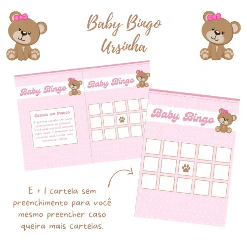 Baby Bingo Ursinha Rosa (60 Cartelas) pdf