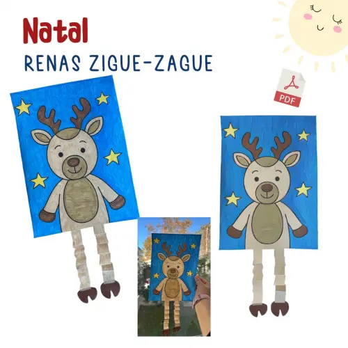 Renas de Natal Zigue-zague (pdf)