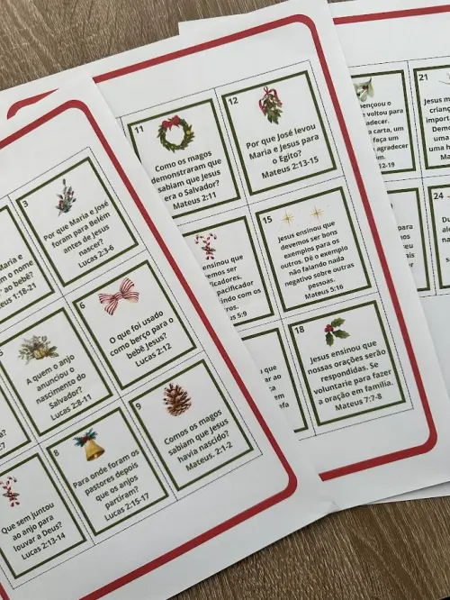 Advento Interativo das Escrituras Cards (pdf)