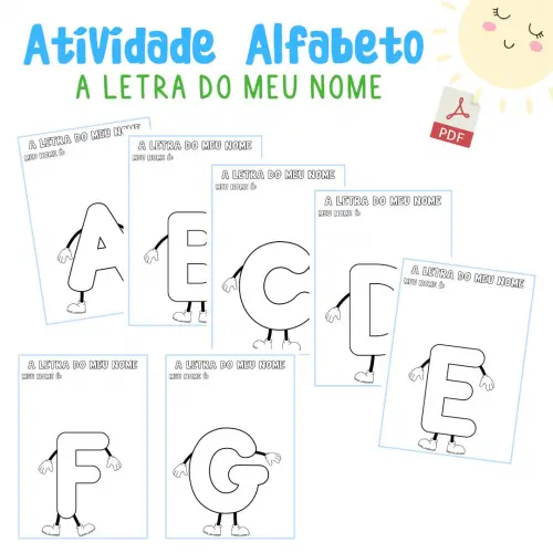 Atividade Alfabeto: a Letra do Meu Nome (arquivo Digital pdf
