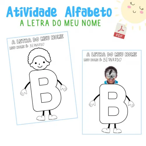 Atividade Alfabeto: a Letra do Meu Nome (arquivo Digital pdf