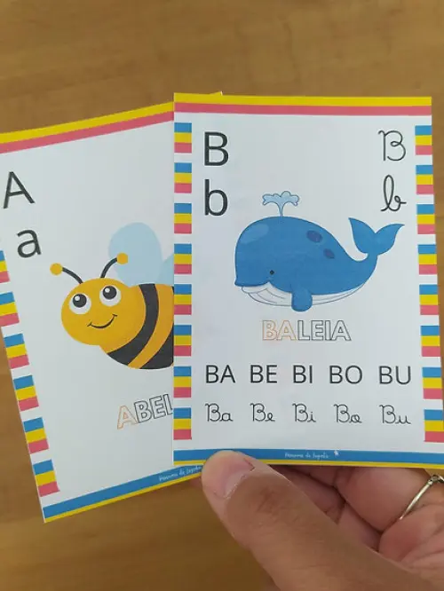 Flashcards Alfabeto Silábico 4 Cards Por Página (pdf)