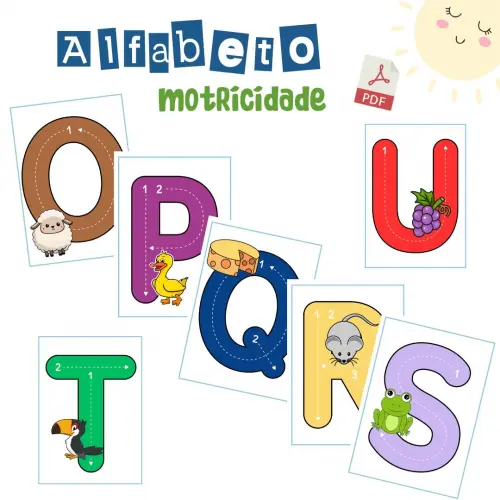 Alfabeto Motricidade Letra Bastão (arquivo Pdf)