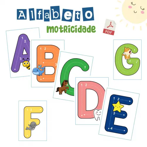 Alfabeto Motricidade Letra Bastão (arquivo Pdf)