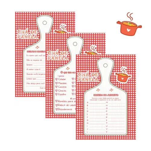 Kit Brincadeiras Chá de Panela (xadrez) - pdf