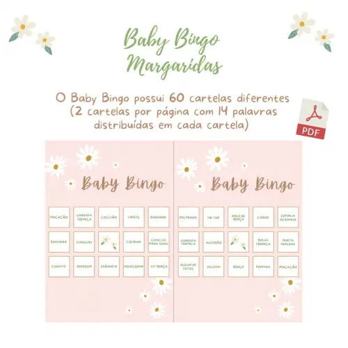 Baby Bingo Margaridas (60 Cartelas) pdf