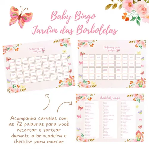 Baby Bingo Jardim das Borboletas (60 Cartelas) pdf