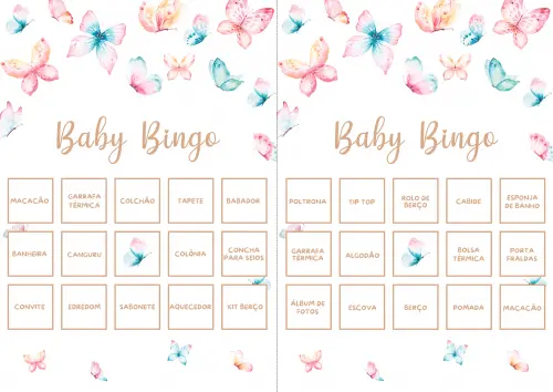 Baby Bingo Borboletas (60 Cartelas) pdf