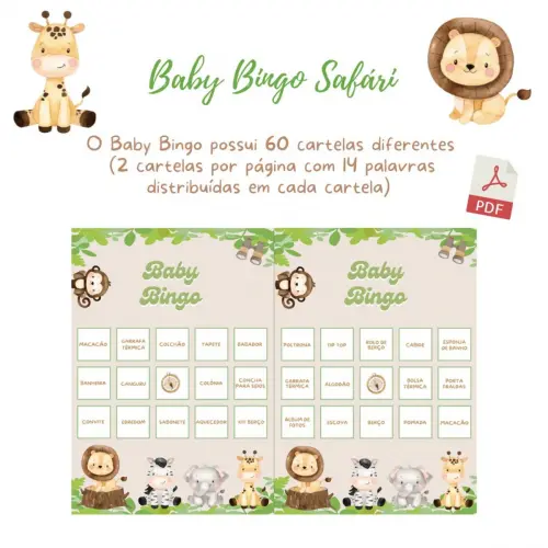 Baby Bingo Safári (60 Cartelas) pdf