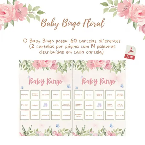 Baby Bingo Floral (60 Cartelas) pdf