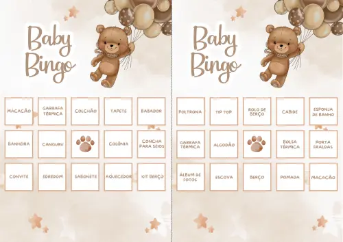 Baby Bingo Ursinho Balões (60 Cartelas) pdf