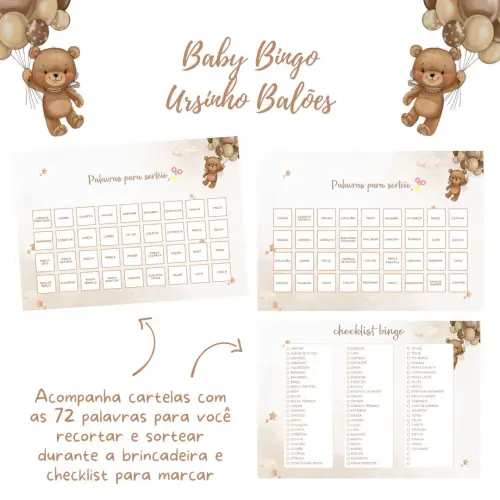 Baby Bingo Ursinho Balões (60 Cartelas) pdf