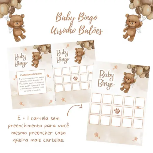 Baby Bingo Ursinho Balões (60 Cartelas) pdf