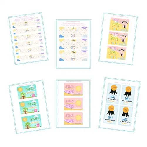 Kit Lembrancinhas Escolares(cards) (arquivo Pdf)