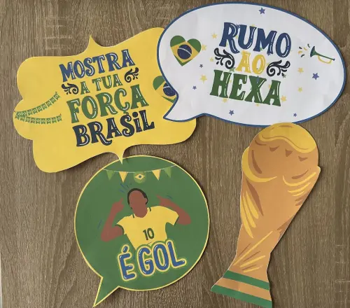 Copa do mundo 2026: bandeirolas e plaquinhas para fotos (PDF)