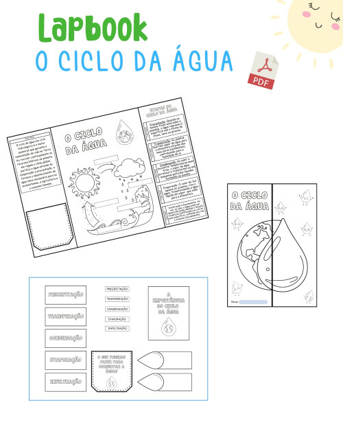 LapBook Ciclo da Água e Atividade Interativa (PDF)