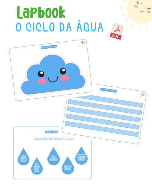 LapBook Ciclo da Água e Atividade Interativa (PDF)