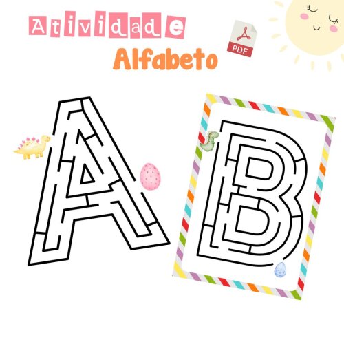 Atividade Alfabeto tracejado - PDF