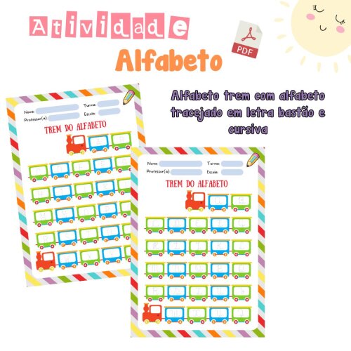Atividade Alfabeto tracejado - PDF