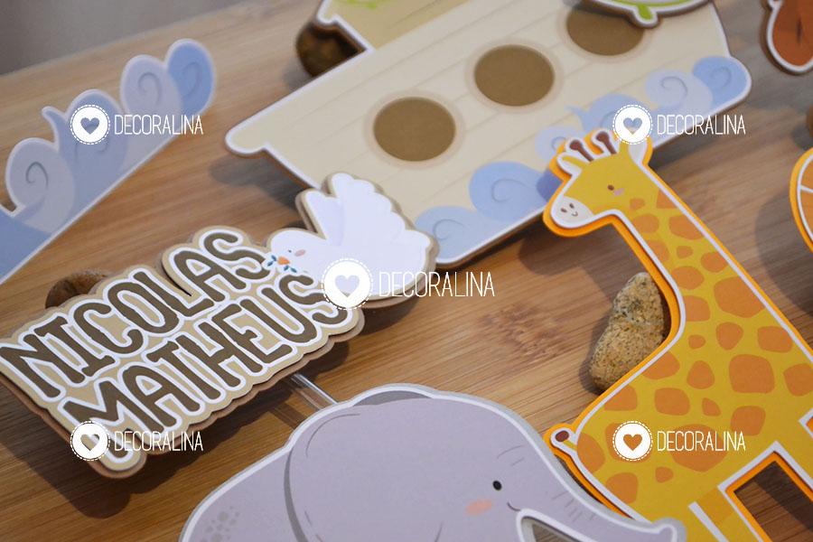 Topo de Bolo Arca de Noé