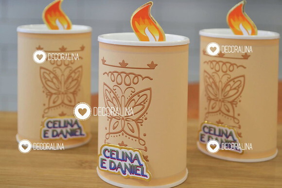 Lembrancinha Encanto Vela Cofrinho Vela Encanto