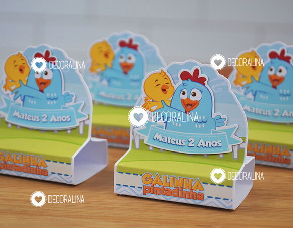 Lembrancinha Galinha Pintadinha Porta Bis Duplo Galinha Pint