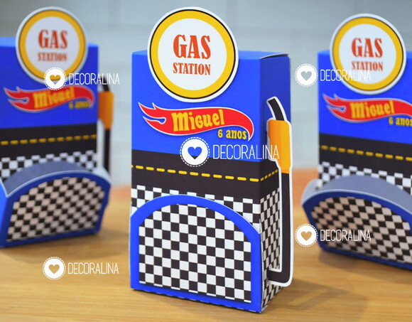 Lembrancinha Hot Wheels Corrida Bomba Combustível Hot Wheels