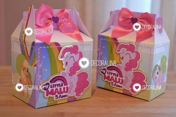 Lembrancinha My Little Pony Luxo Caixinha Milk Little Pony