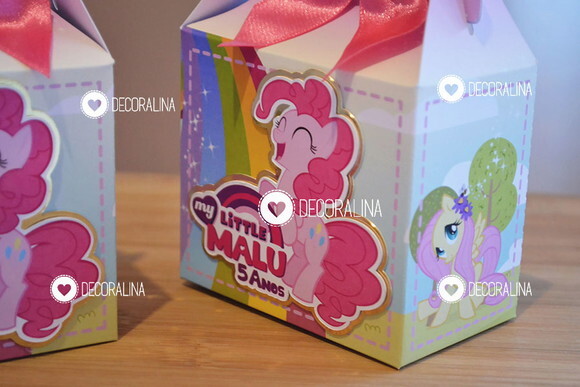 Lembrancinha My Little Pony Luxo Caixinha Milk Little Pony