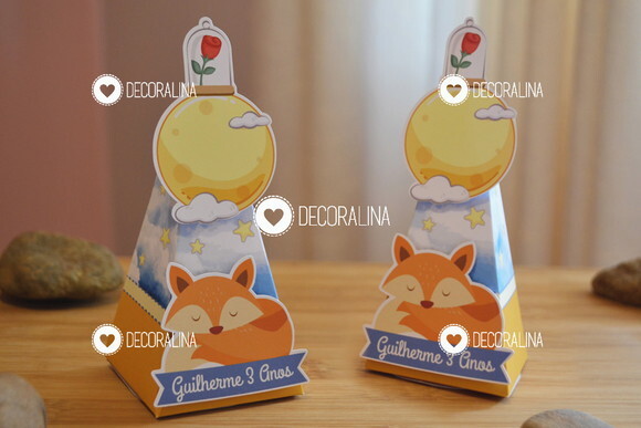 Lembrancinha Pequeno Príncipe Raposa Cone Raposa Principe