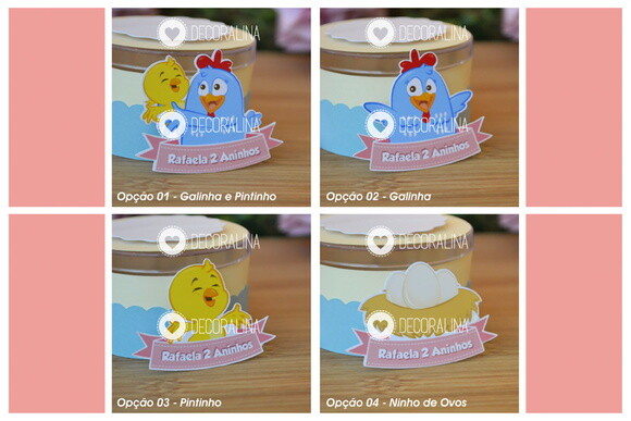 Porta Bis Duplo Galinha Pintadinha Lembrancinha