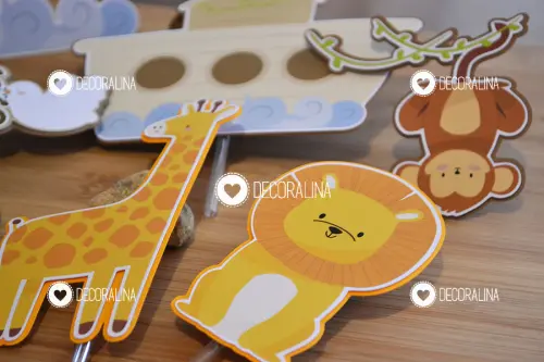 Topo de Bolo Arca de Noé