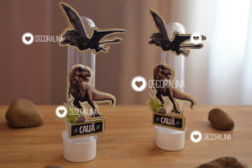 Lembrancinha Dinossauro Jurassic Tubete Dinossauro Jurassic
