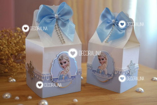 Lembrancinha Frozen Luxo Caixinha Frozen Luxo Milk