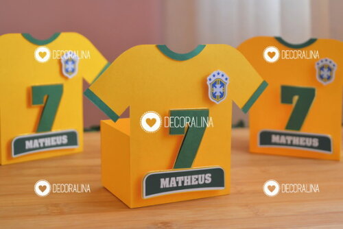 Lembrancinha Futebol Embalagem Camisa Futebol