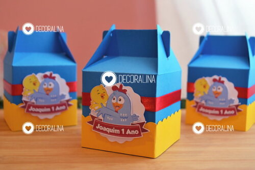 Lembrancinha Galinha Pintadinha Caixinha Galinha Pintadinha