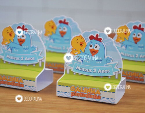 Lembrancinha Galinha Pintadinha Porta Bis Duplo Galinha Pint