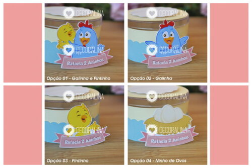 Lembrancinha Galinha Pintadinha Porta Bis Duplo Galinha Pint
