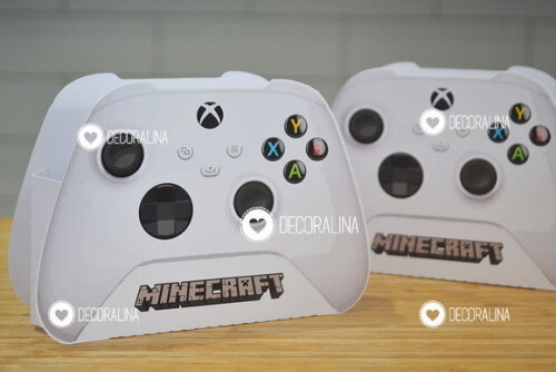 Lembrancinha Minecraft Caixinha Minecraft Controle Xbox